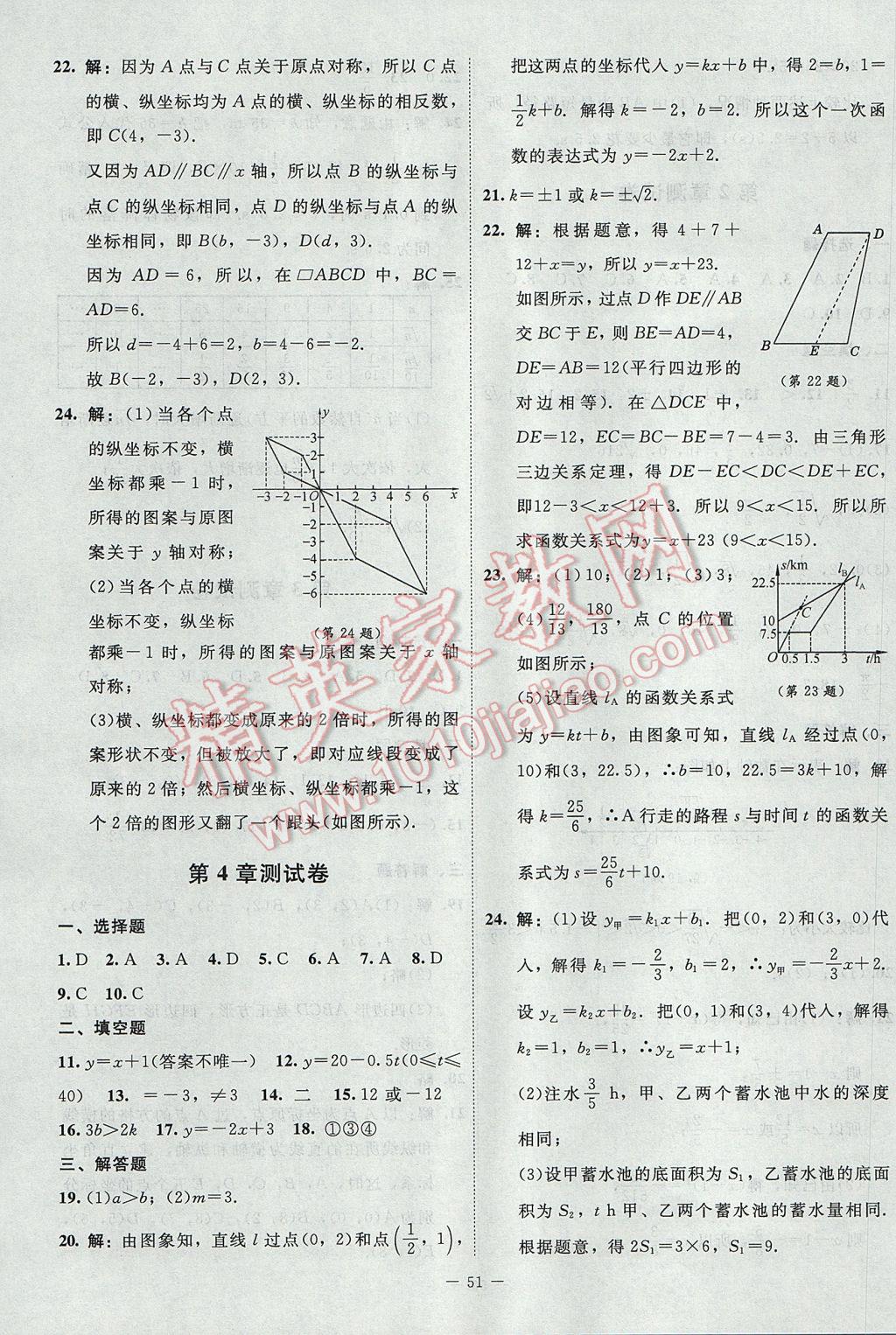 2017年課內(nèi)課外直通車八年級(jí)數(shù)學(xué)上冊(cè)北師大版 測(cè)試卷答案第29頁(yè)