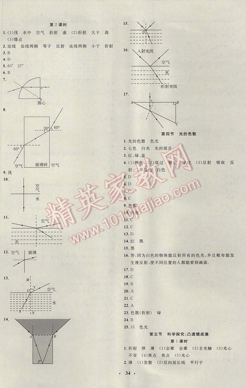 2017年非常1加1完全題練八年級(jí)物理上冊(cè)滬科版 參考答案第6頁(yè)