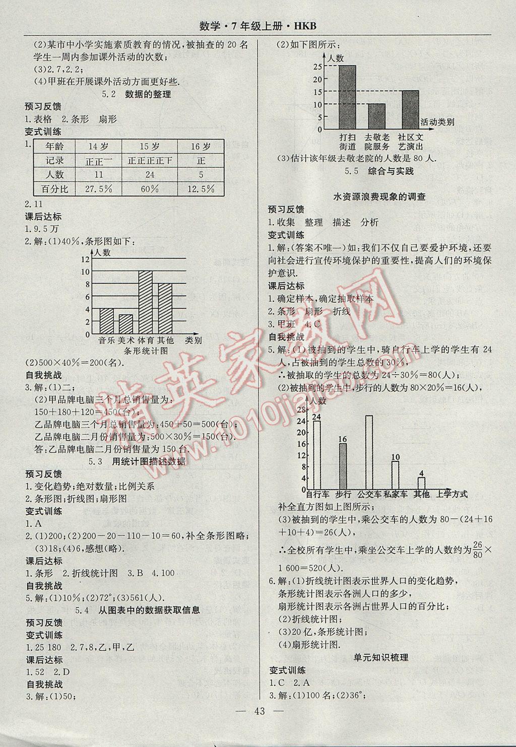 2017年高效通教材精析精練七年級數(shù)學(xué)上冊滬科版 參考答案第15頁