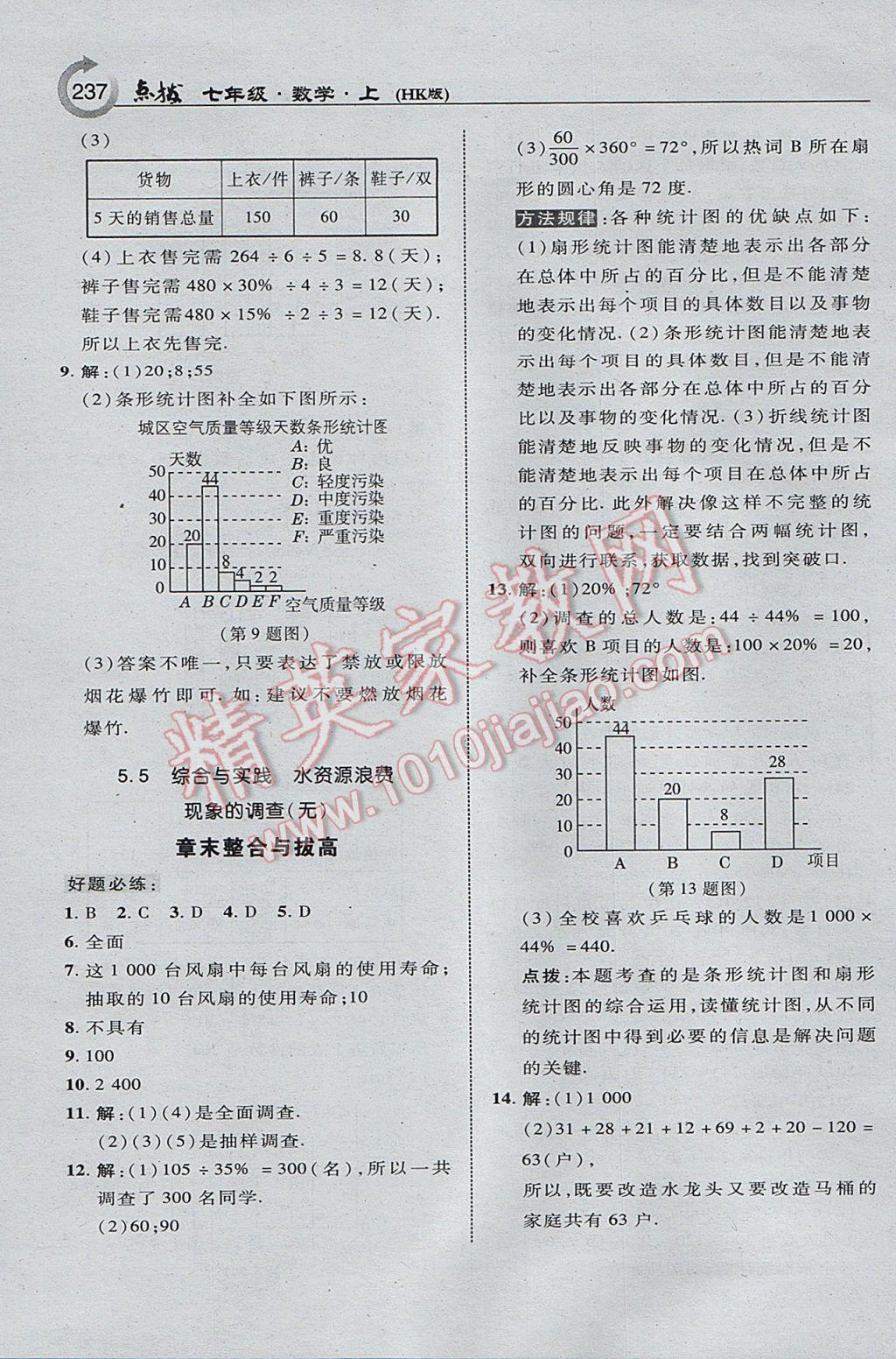 2017年特高級教師點(diǎn)撥七年級數(shù)學(xué)上冊滬科版 參考答案第31頁