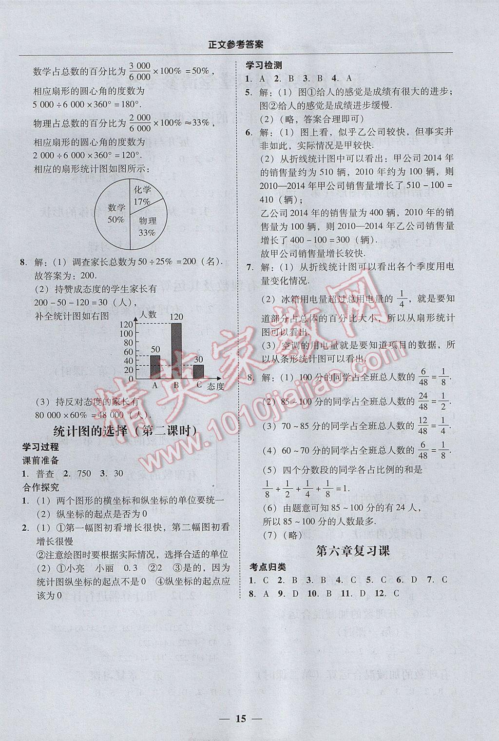 2017年易百分百分導(dǎo)學(xué)七年級數(shù)學(xué)上冊北師大版廣東專版 參考答案第15頁