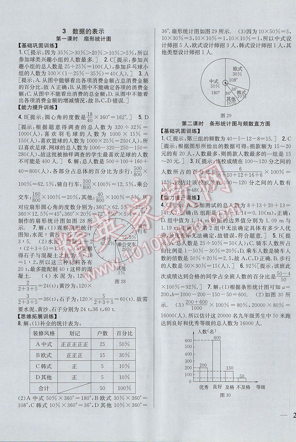 2017年全科王同步課時(shí)練習(xí)七年級(jí)數(shù)學(xué)上冊(cè)北師大版 參考答案第19頁(yè)