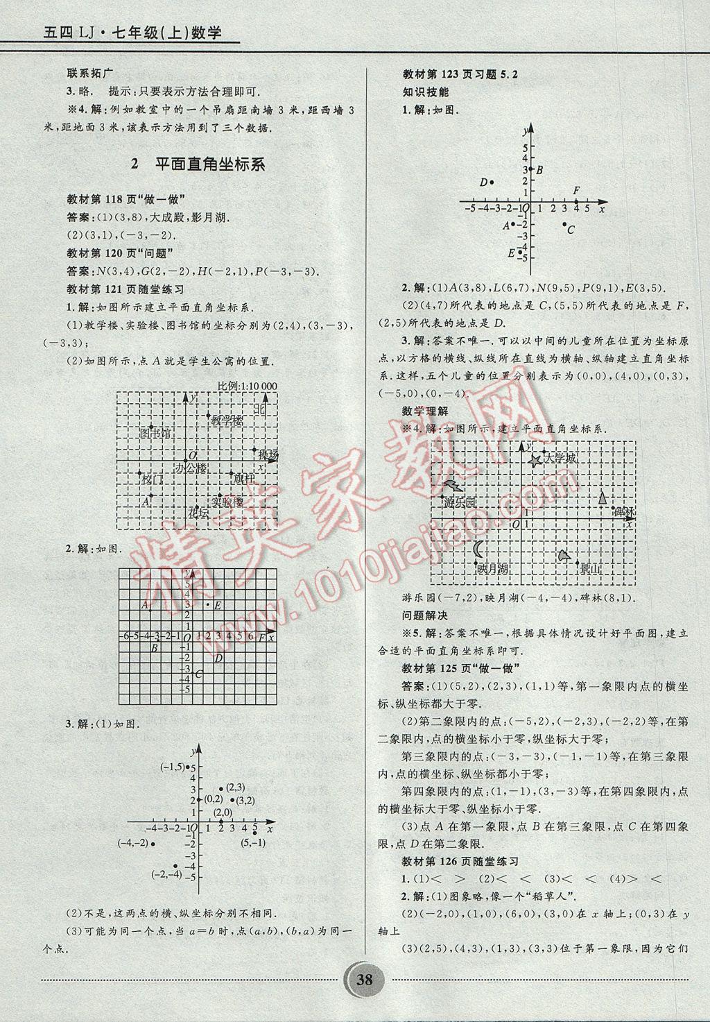 2017年奪冠百分百初中精講精練七年級數(shù)學(xué)上冊魯教版五四制 參考答案第38頁