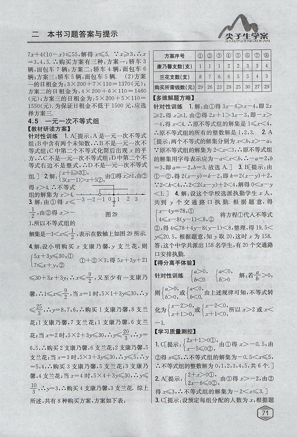 2017年尖子生學(xué)案八年級數(shù)學(xué)上冊湘教版 參考答案第28頁