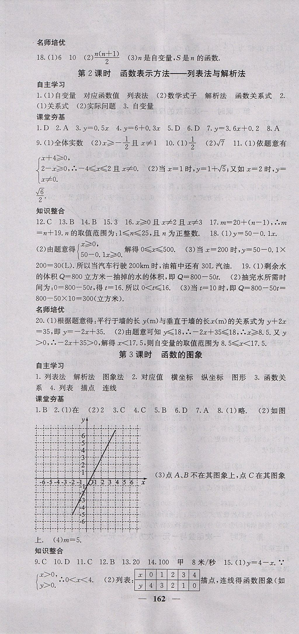 2017年名校课堂内外八年级数学上册沪科版 参考答案第7页