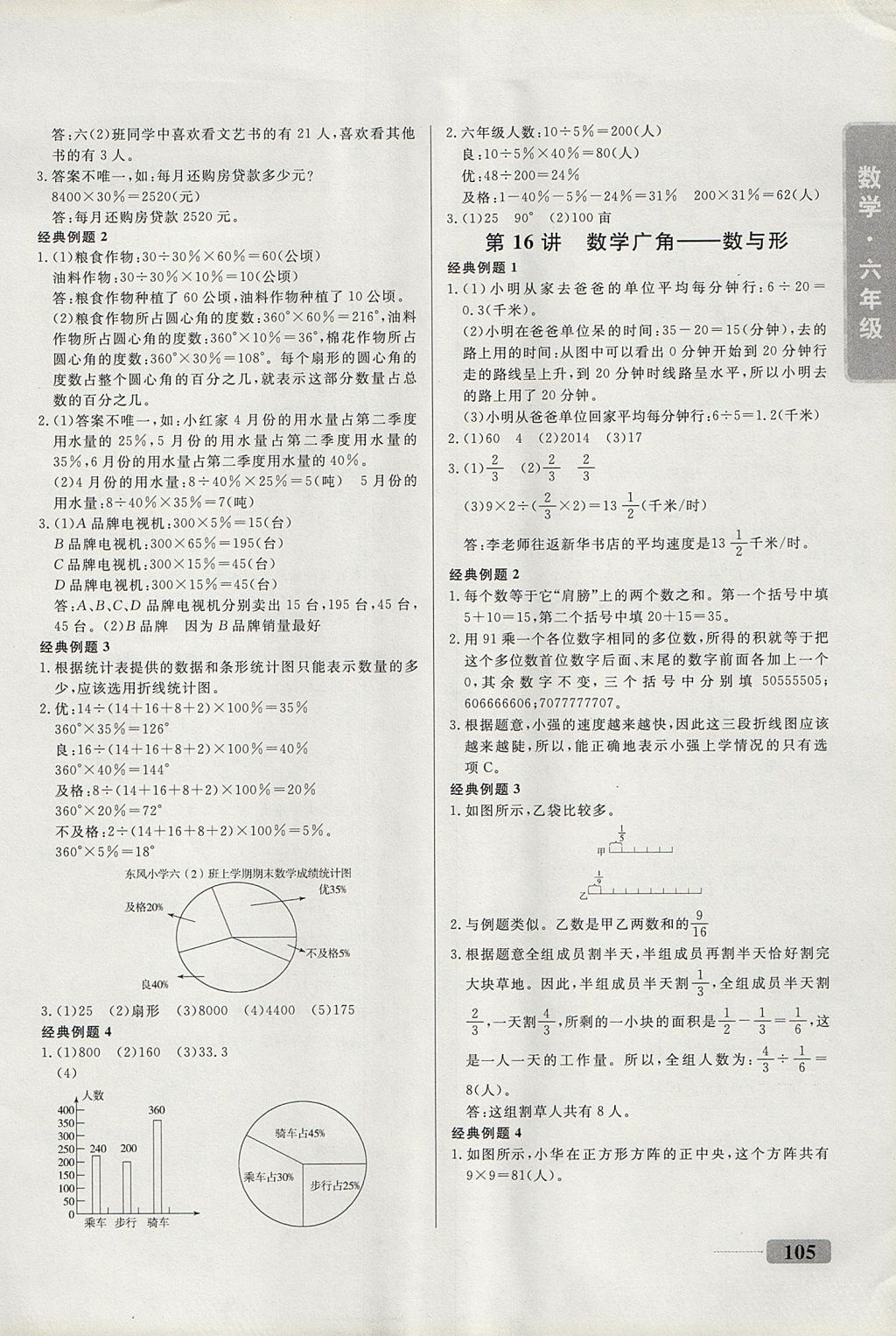 2017年举一反三全能训练六年级数学A版 参考答案第11页