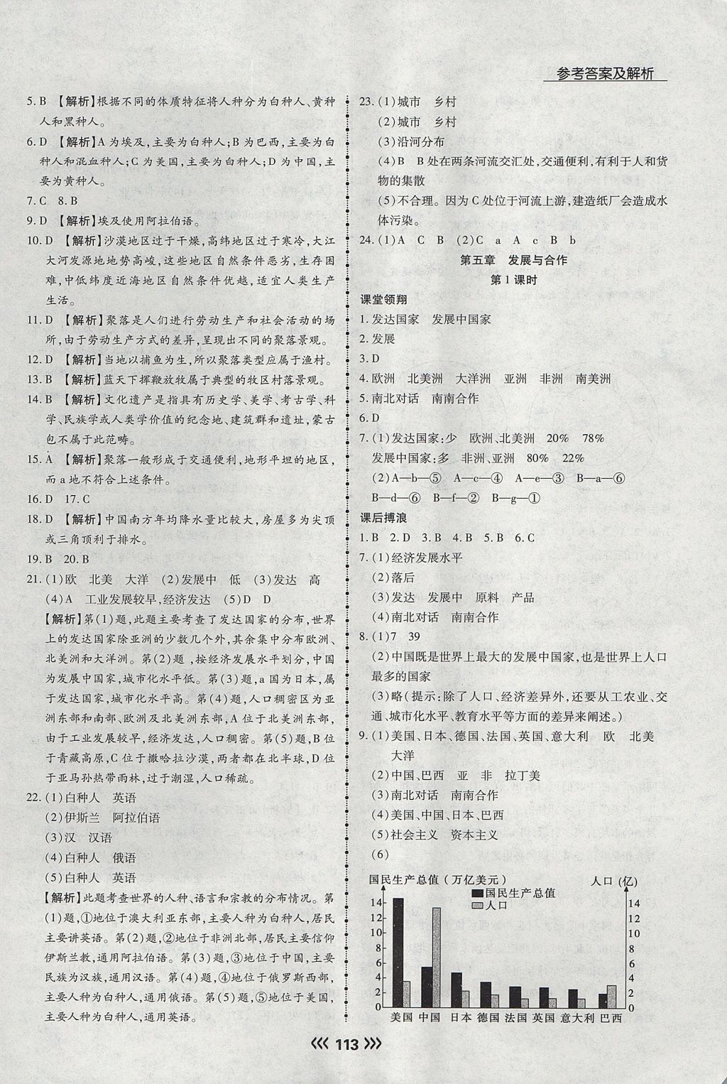 2017年學升同步練測七年級地理上冊人教版 參考答案第13頁