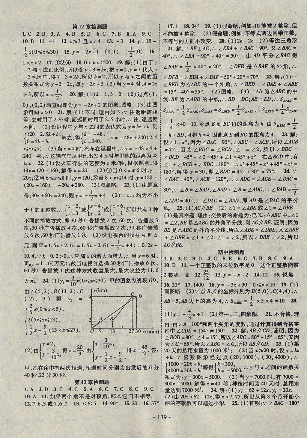 2017年畅优新课堂八年级数学上册沪科版 参考答案第10页