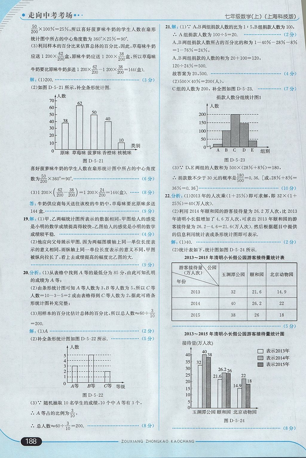 2017年走向中考考場七年級數(shù)學(xué)上冊滬科版 參考答案第46頁