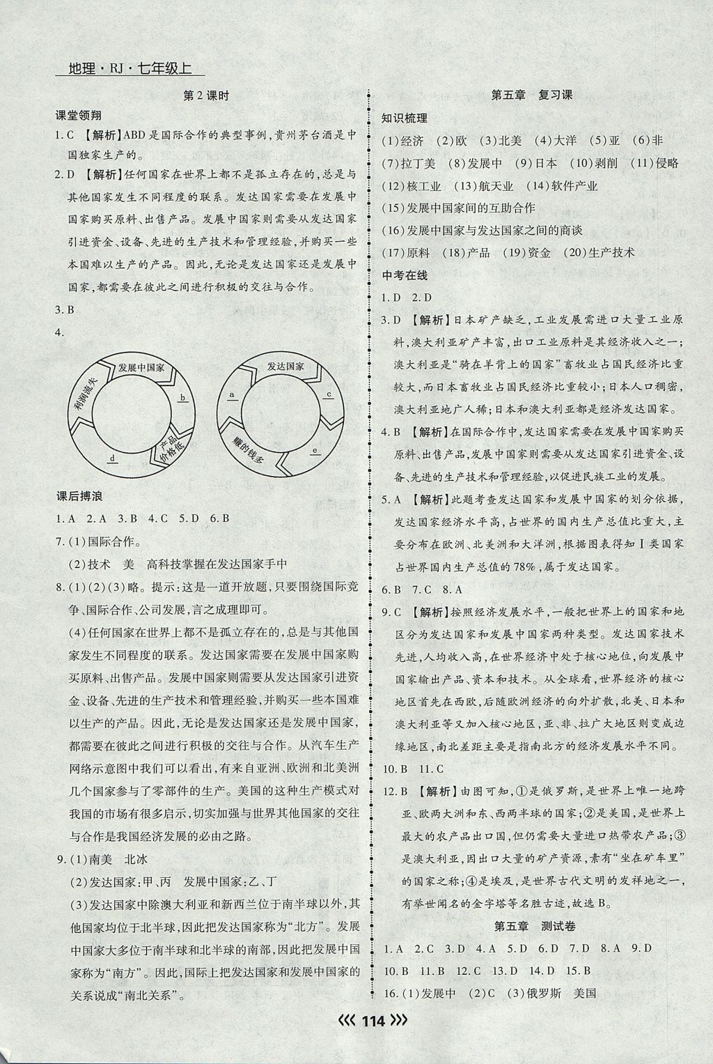 2017年學(xué)升同步練測七年級地理上冊人教版 參考答案第14頁