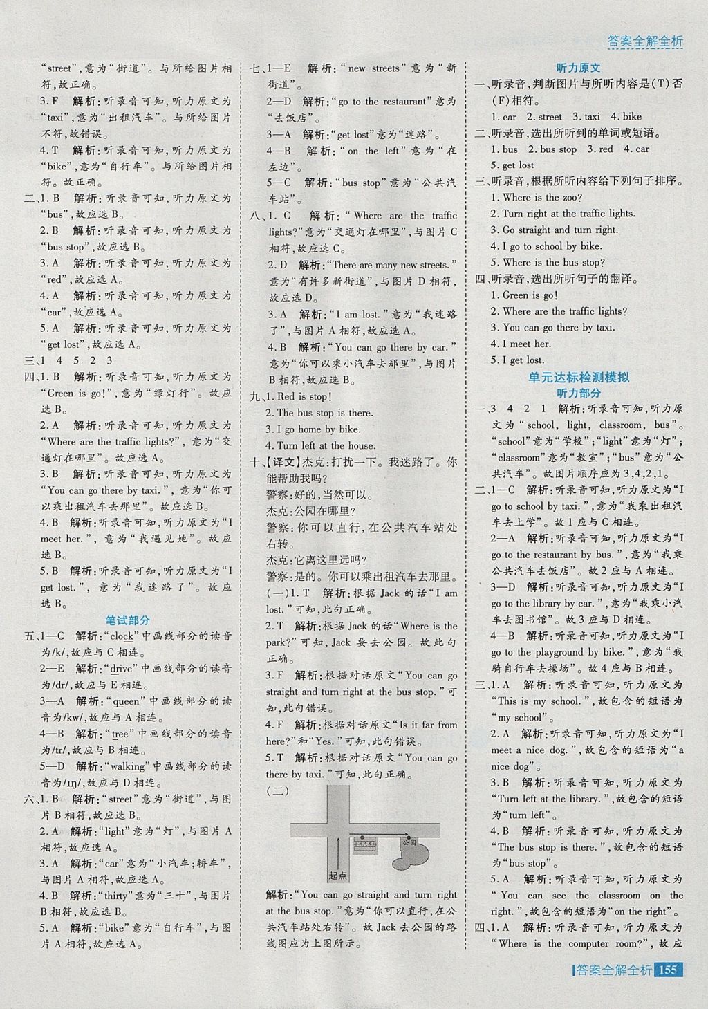 2017年考點(diǎn)集訓(xùn)與滿分備考四年級(jí)英語(yǔ)上冊(cè)冀教版 參考答案第19頁(yè)