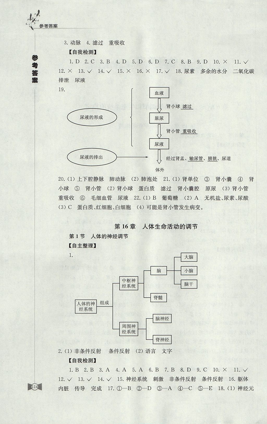 2017年學(xué)習(xí)與評價(jià)八年級生物學(xué)上冊蘇科版江蘇鳳凰教育出版社 參考答案第2頁