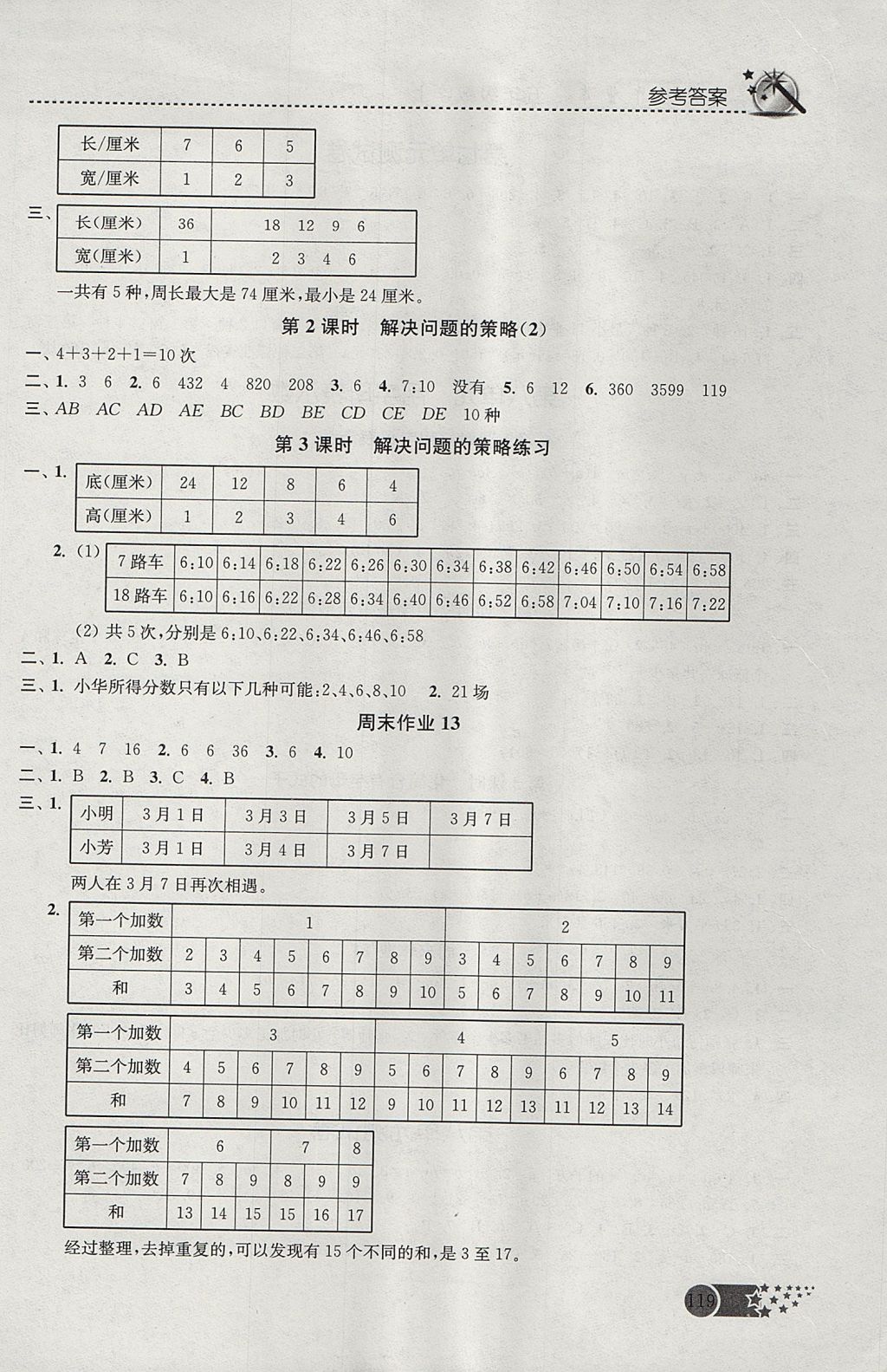 2017年名師點(diǎn)撥課時(shí)作業(yè)本五年級(jí)數(shù)學(xué)上冊(cè)江蘇版 參考答案第12頁(yè)