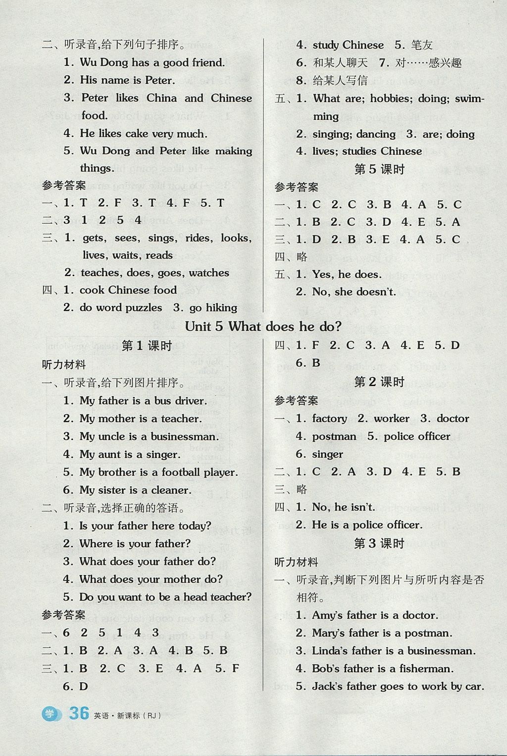 2017年全品學(xué)練考六年級英語上冊人教PEP版三起 智慧課堂答案第14頁