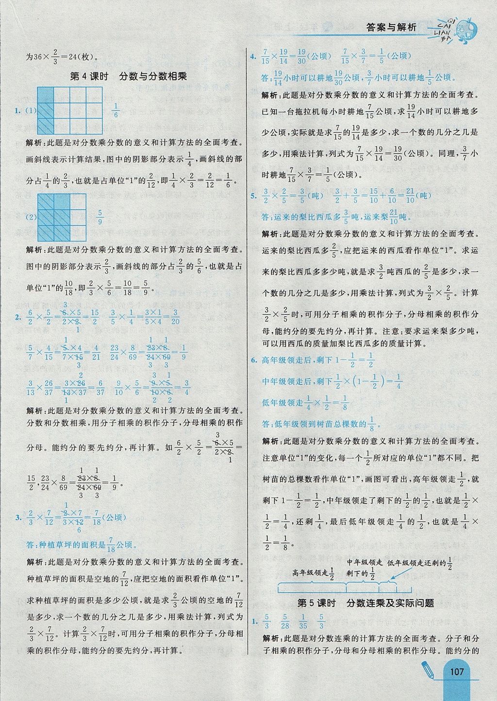 2017年七彩練霸六年級(jí)數(shù)學(xué)上冊(cè)蘇教版 參考答案第15頁(yè)