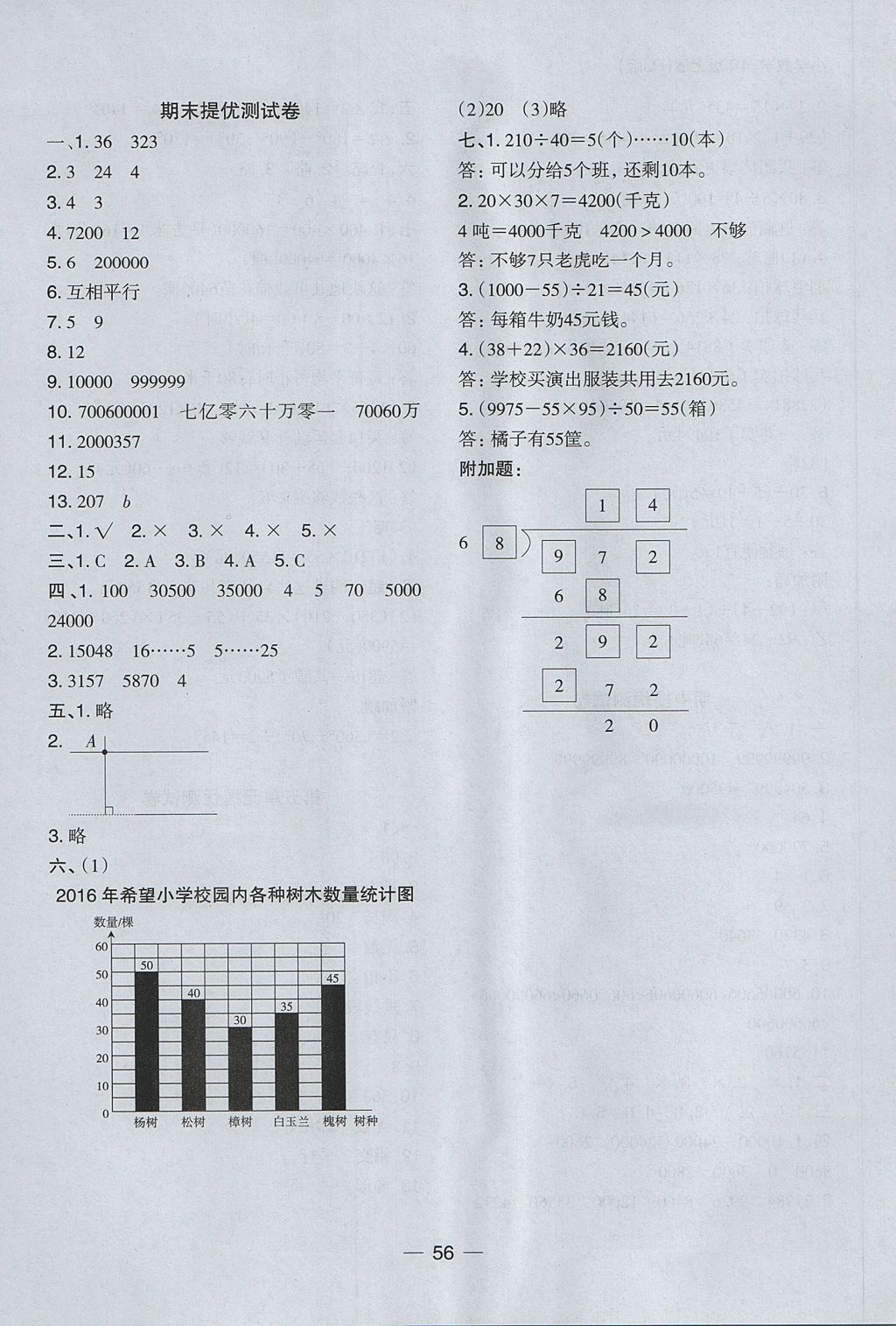 2017年木頭馬分層課課練小學(xué)數(shù)學(xué)四年級(jí)上冊(cè)人教版 參考答案第24頁(yè)