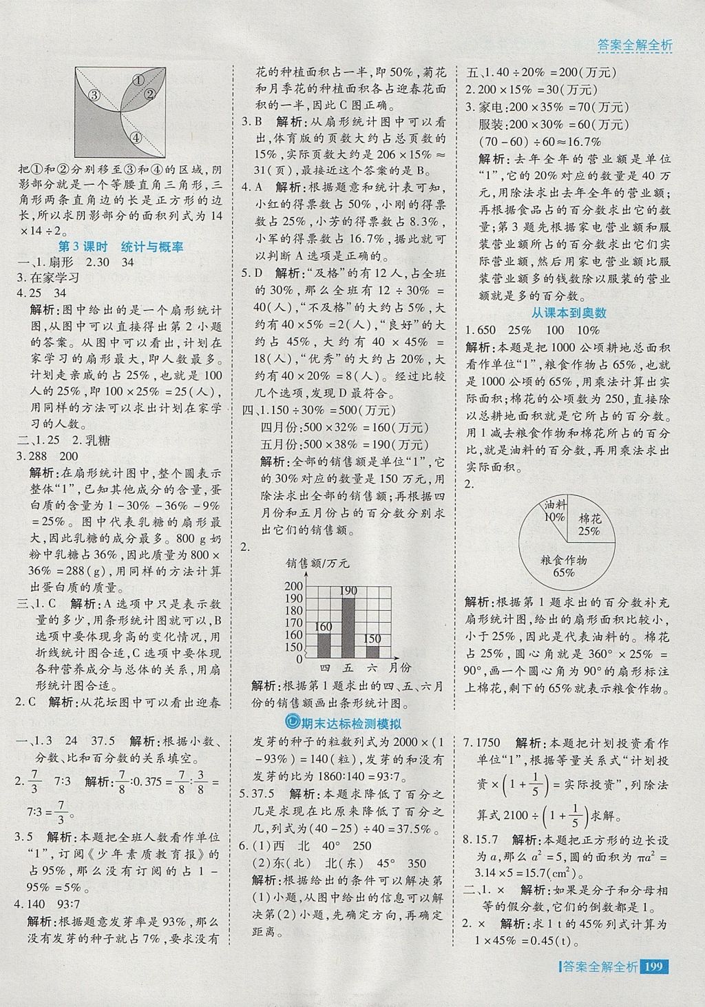 2017年考點集訓(xùn)與滿分備考六年級數(shù)學(xué)上冊 參考答案第47頁