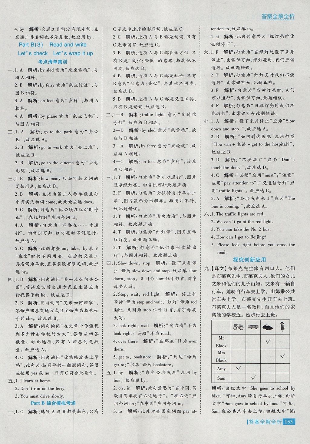 2017年考點(diǎn)集訓(xùn)與滿分備考六年級(jí)英語(yǔ)上冊(cè) 參考答案第9頁(yè)