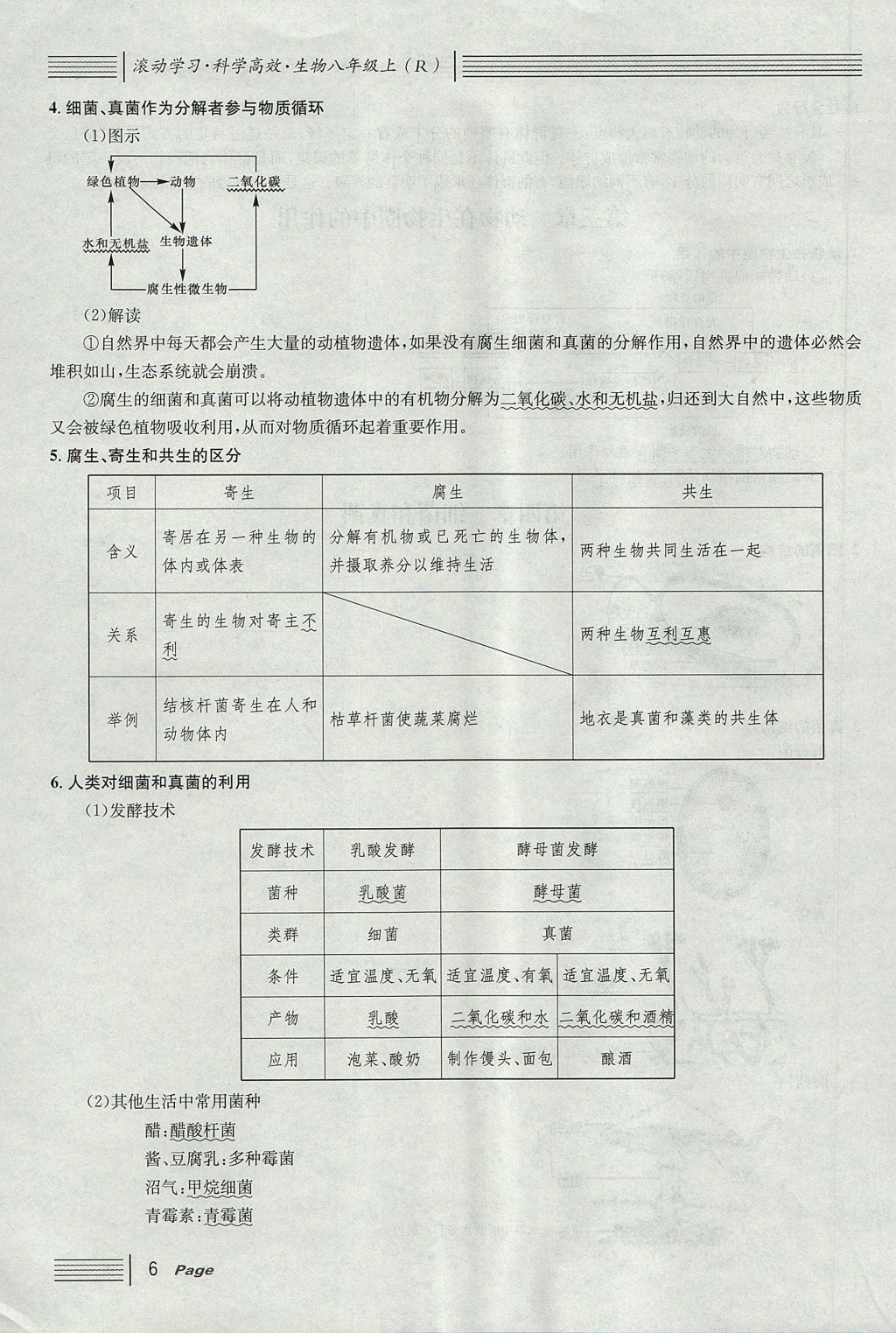 2017年名校課堂滾動(dòng)學(xué)習(xí)法八年級(jí)生物上冊(cè)人教版 第五單元 生物圈中的其他生物第30頁(yè)