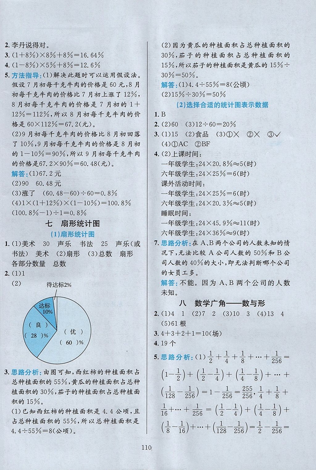 2017年小學(xué)教材全練六年級數(shù)學(xué)上冊人教版 參考答案第14頁