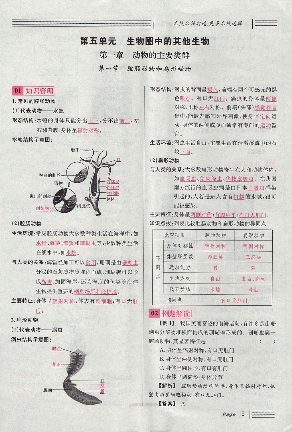 2017年名校課堂滾動學習法八年級生物上冊人教版 第五單元 生物圈中的其他生物第33頁