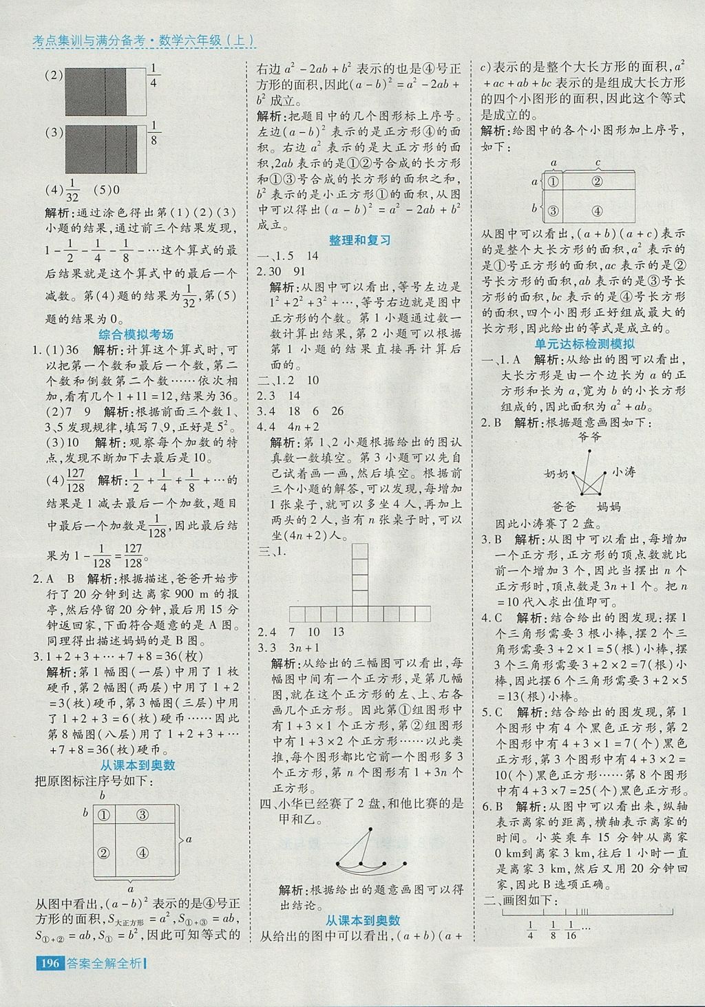 2017年考點(diǎn)集訓(xùn)與滿(mǎn)分備考六年級(jí)數(shù)學(xué)上冊(cè) 參考答案第44頁(yè)