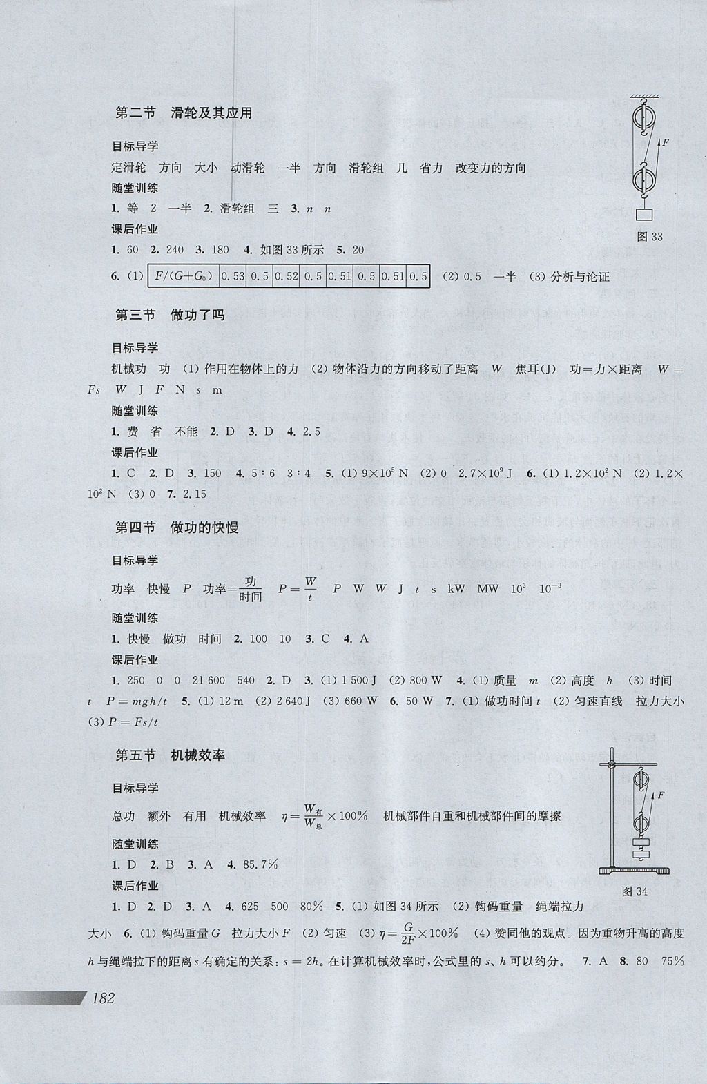 2017年新课程初中物理同步训练八年级全一册 参考答案第15页