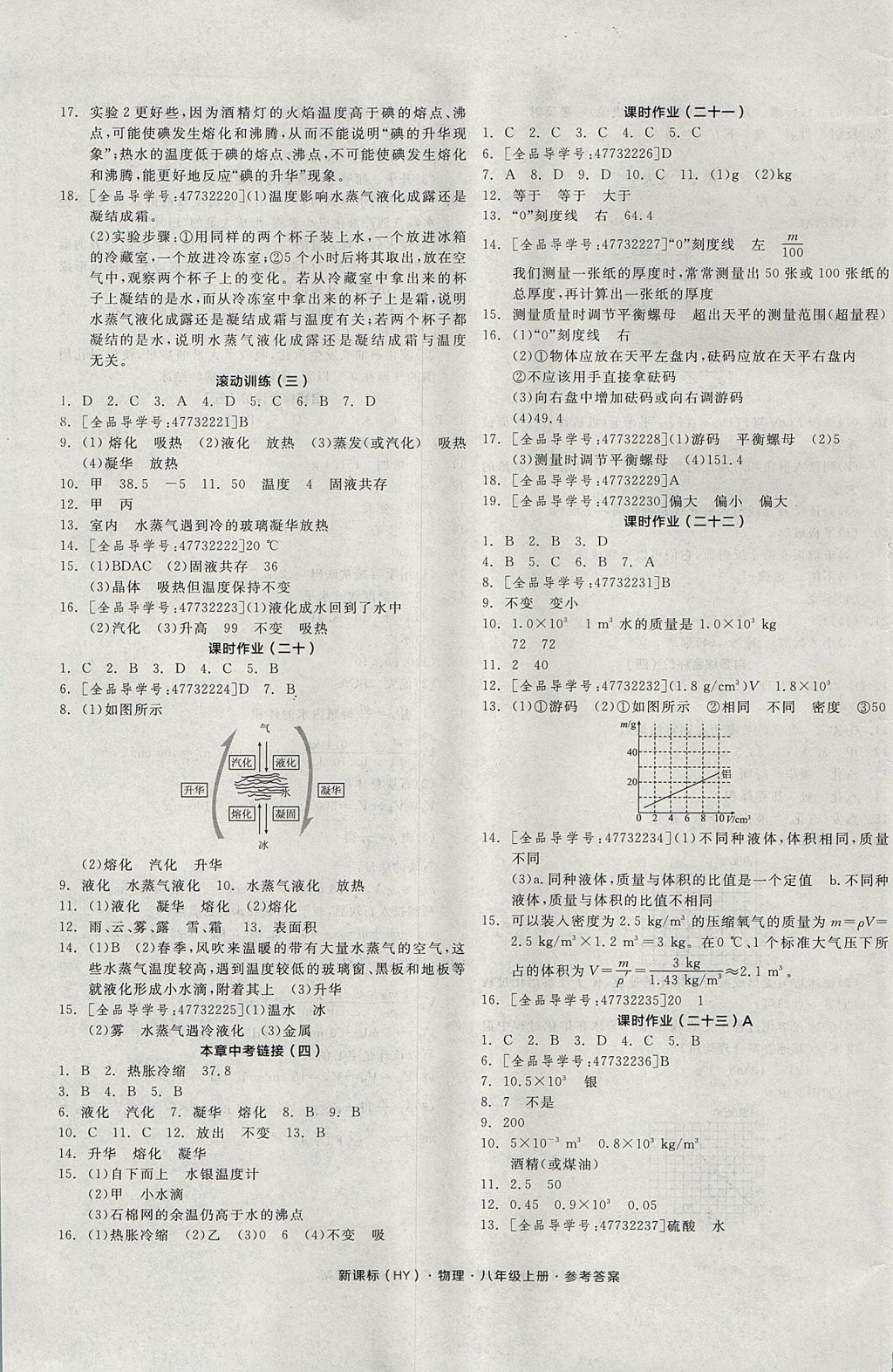 2017年全品学练考八年级物理上册沪粤版 参考答案第9页