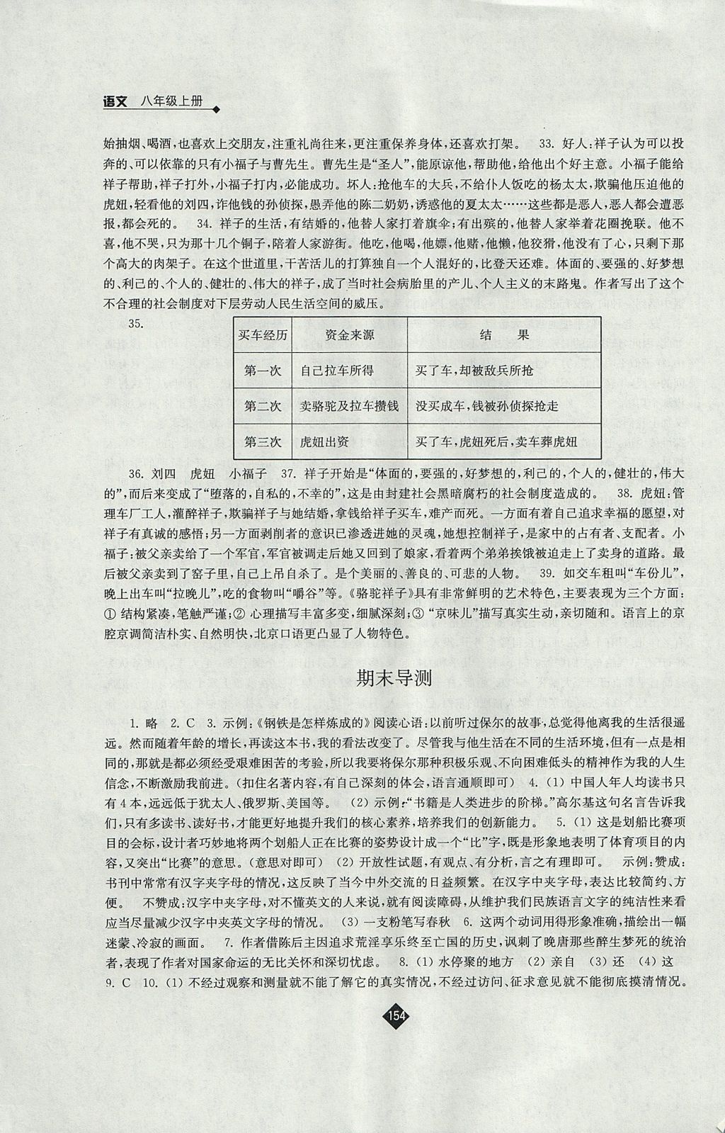 2017年伴你学八年级语文上册苏教版 参考答案第22页