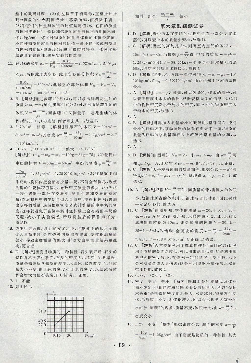 2017年期末考向標(biāo)海淀新編跟蹤突破測(cè)試卷八年級(jí)物理上冊(cè)人教版 參考答案第9頁(yè)