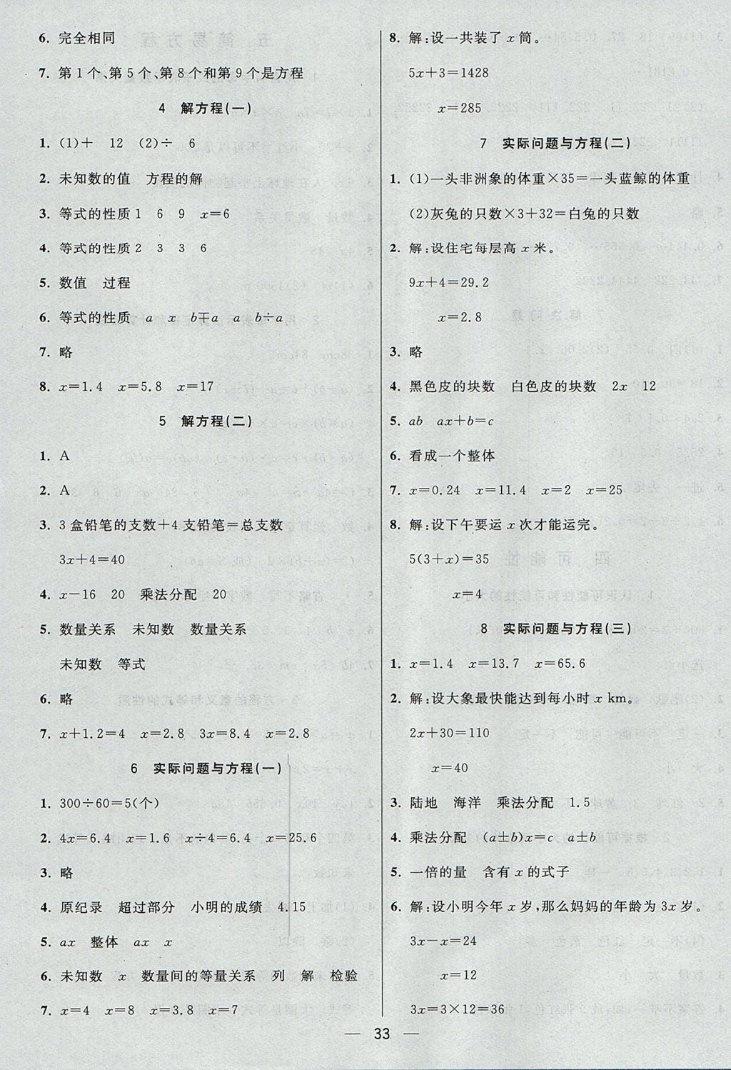 2017年五E課堂五年級(jí)數(shù)學(xué)上冊(cè)人教版 預(yù)習(xí)卡答案第21頁(yè)