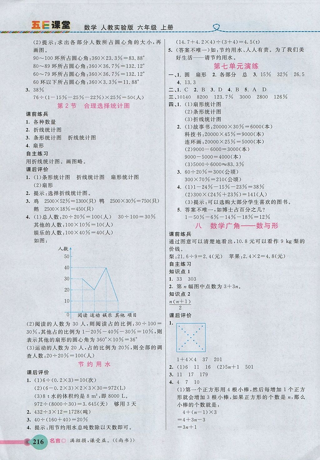 2017年五E課堂六年級數(shù)學(xué)上冊人教版 參考答案第14頁