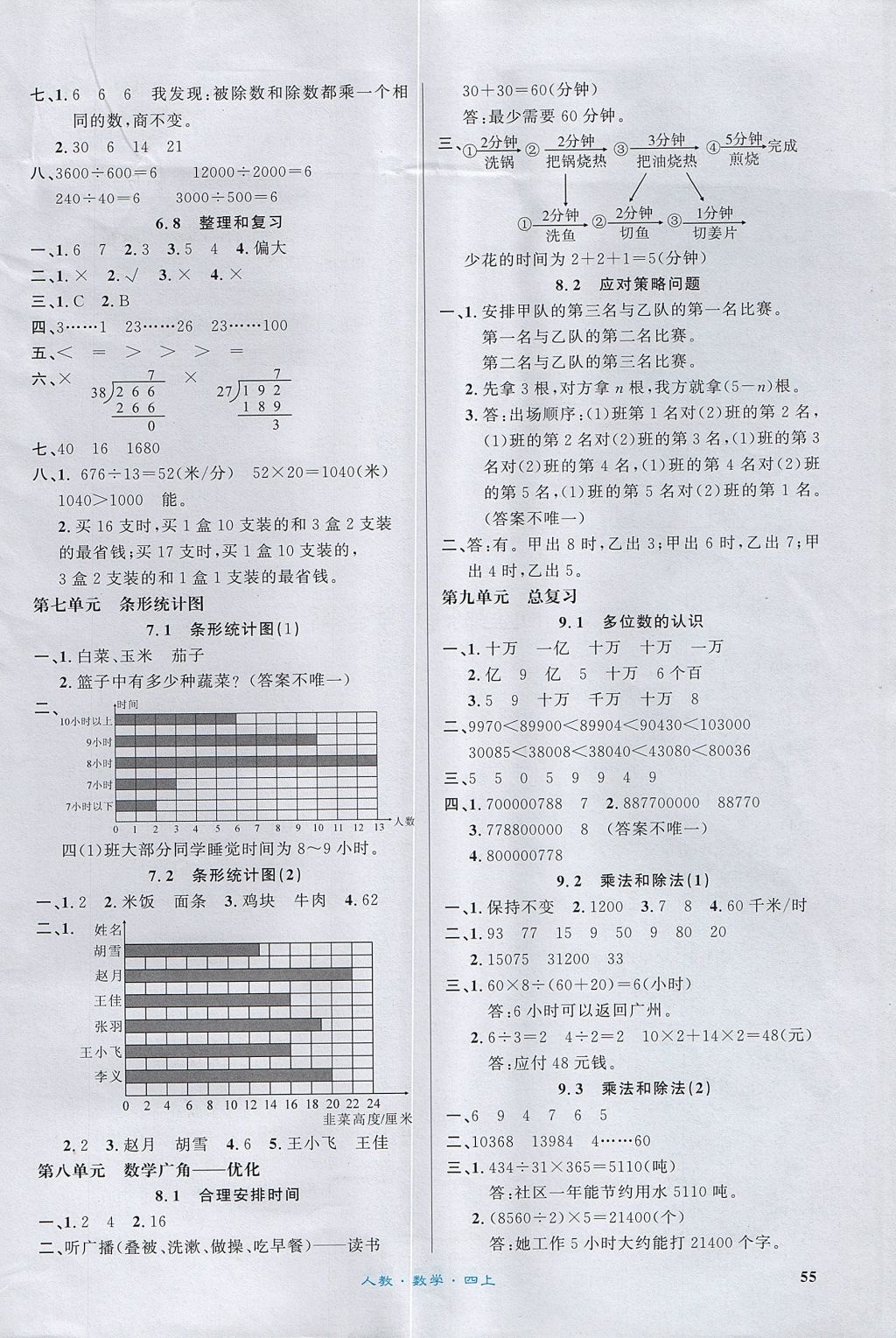 2017年課內(nèi)課外四年級(jí)數(shù)學(xué)上冊(cè)人教版 參考答案第5頁