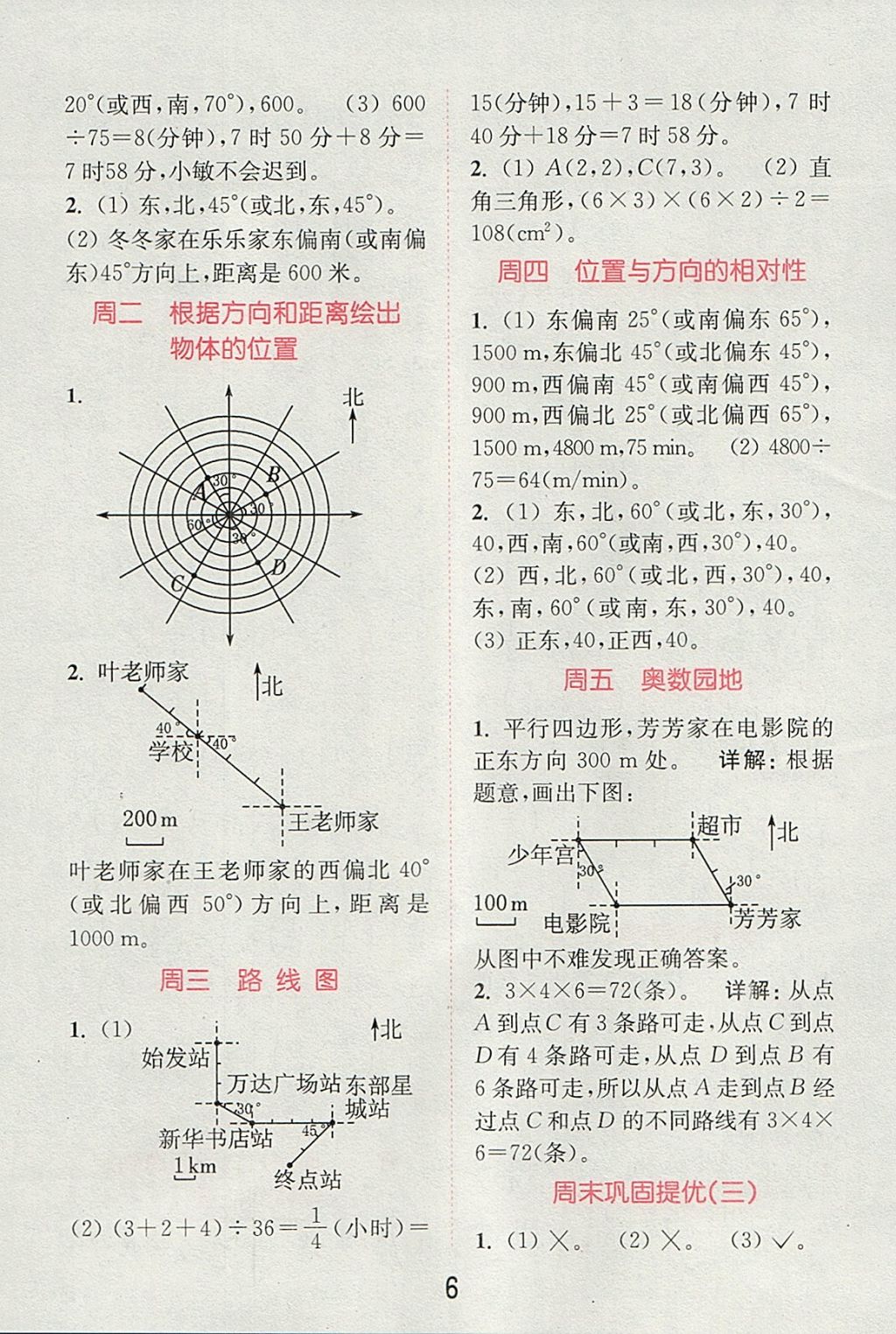 2017年通城學(xué)典小學(xué)數(shù)學(xué)提優(yōu)能手六年級上冊人教版 參考答案第5頁