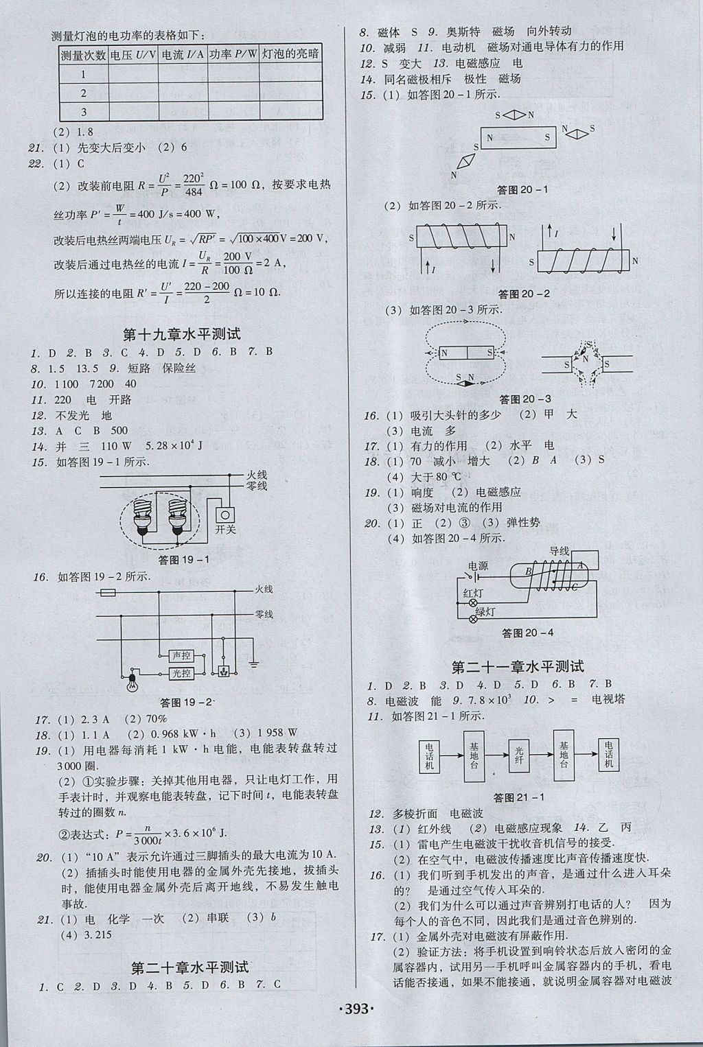 2017年百年學(xué)典廣東學(xué)導(dǎo)練九年級物理全一冊人教版 參考答案第23頁