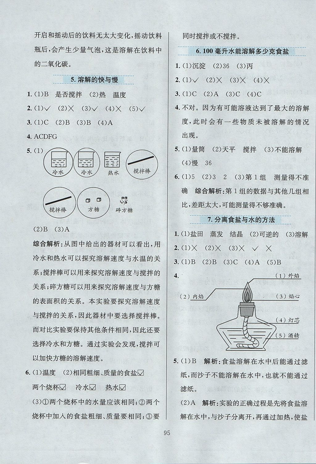 2017年小學(xué)教材全練四年級(jí)科學(xué)上冊(cè)教科版 參考答案第7頁(yè)