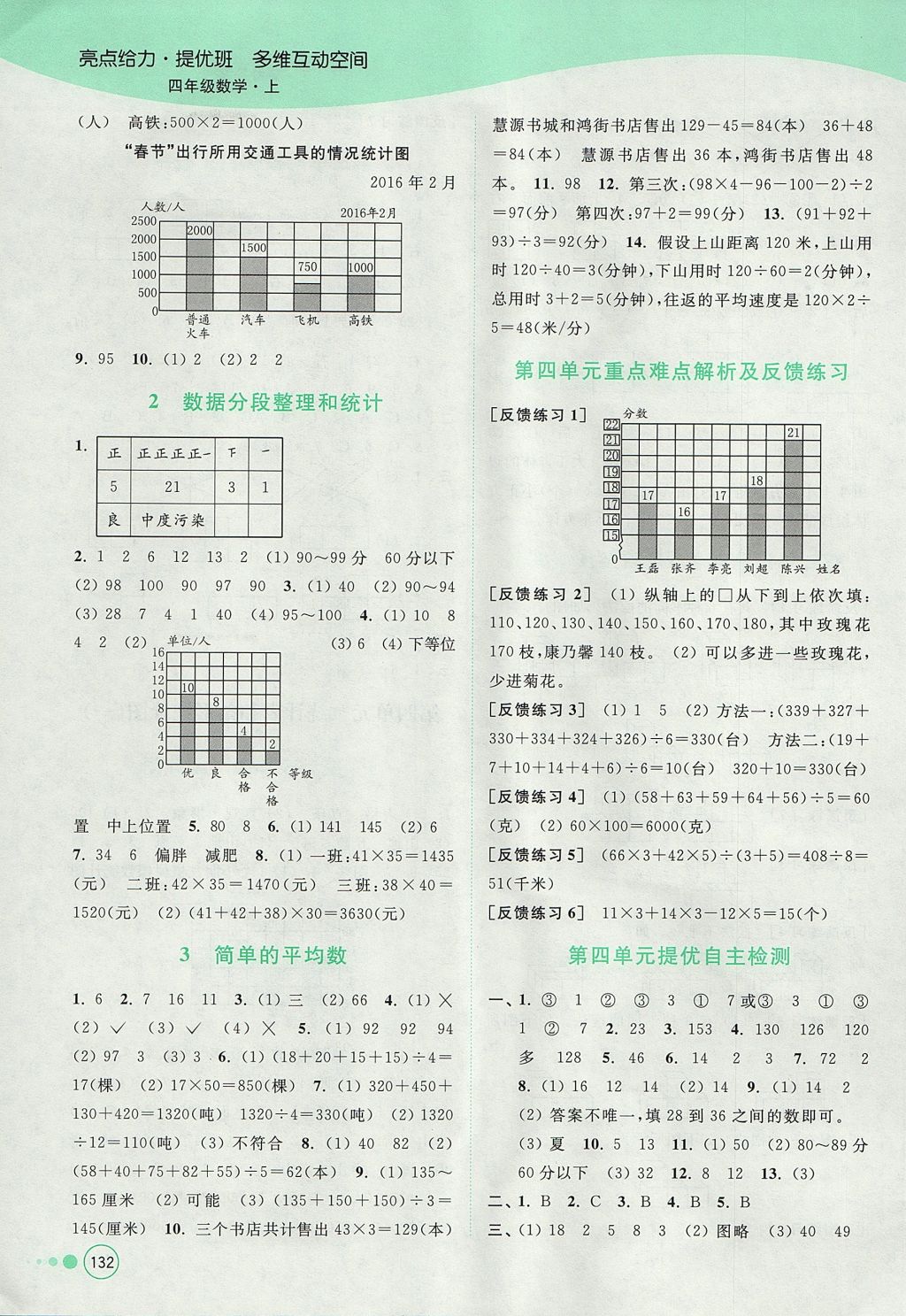 2017年亮點給力提優(yōu)班多維互動空間四年級數(shù)學(xué)上冊江蘇版 參考答案第6頁