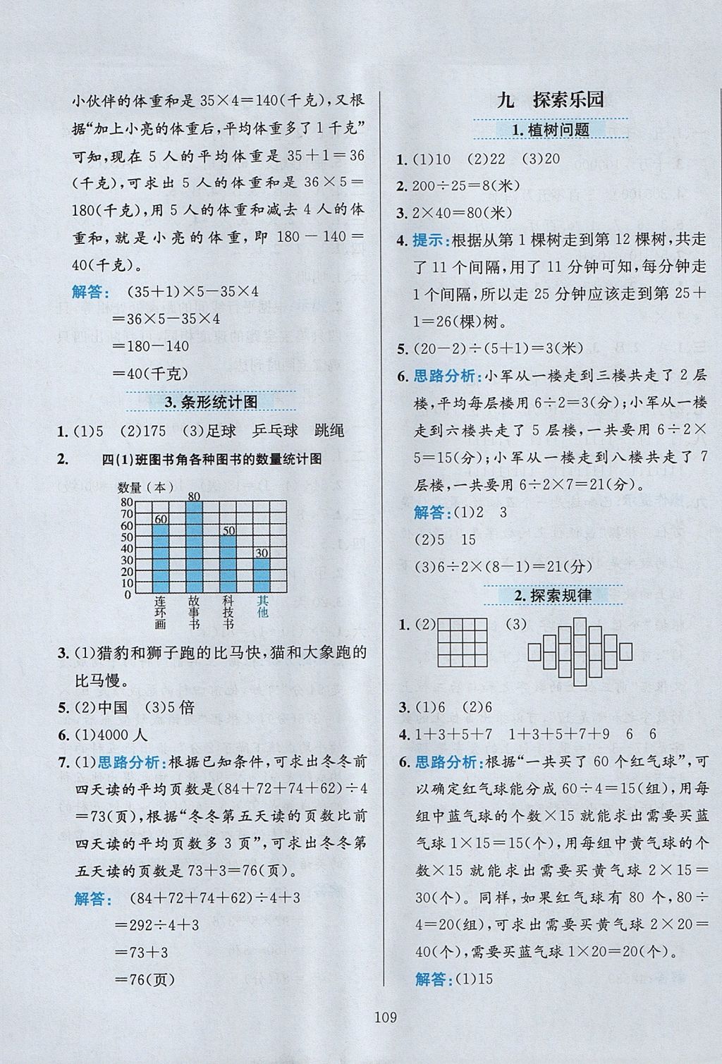 2017年小學教材全練四年級數(shù)學上冊冀教版 參考答案第13頁