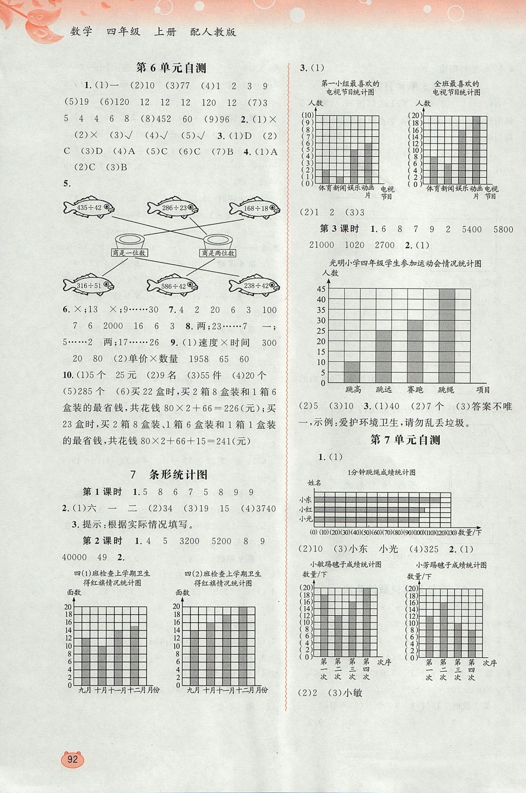 2017年新課程學(xué)習(xí)與測評同步學(xué)習(xí)四年級數(shù)學(xué)上冊人教版 參考答案第6頁