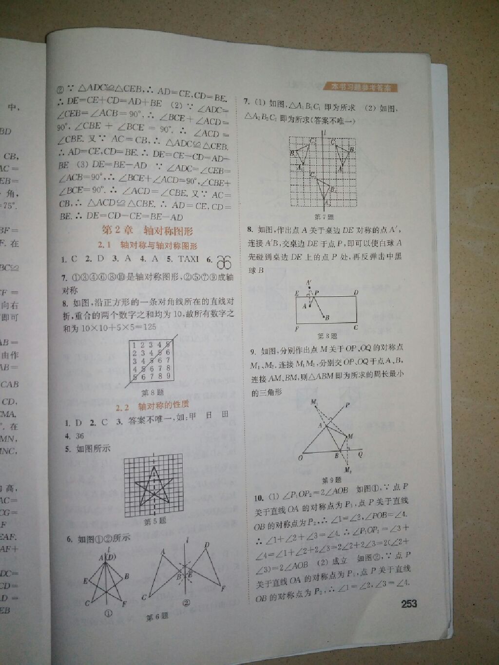 2017年通城學(xué)典非常課課通八年級(jí)數(shù)學(xué)上冊(cè)蘇科版 參考答案第13頁(yè)