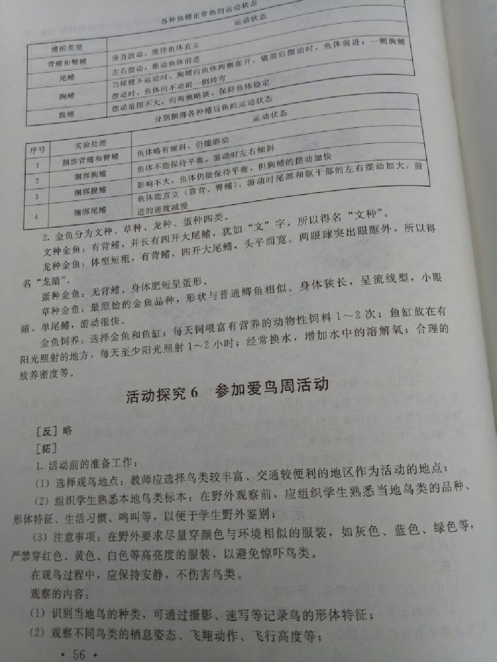 2017年新課標(biāo)同步單元練習(xí)實(shí)驗(yàn)探究報告冊八年級生物上冊蘇教版 參考答案第4頁