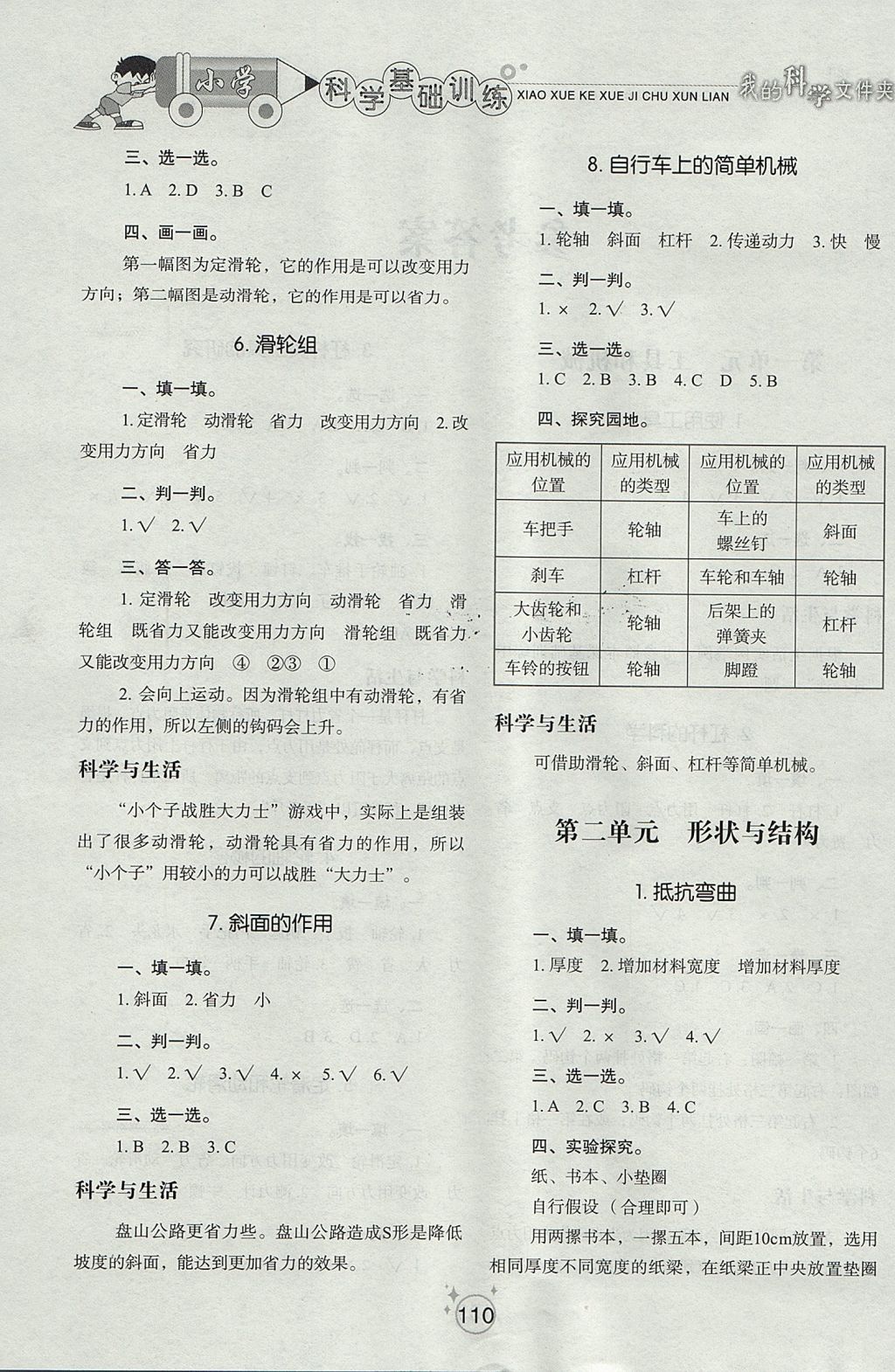 2017年小學(xué)基礎(chǔ)訓(xùn)練六年級(jí)科學(xué)上冊(cè)教科版山東教育出版社 參考答案第2頁(yè)