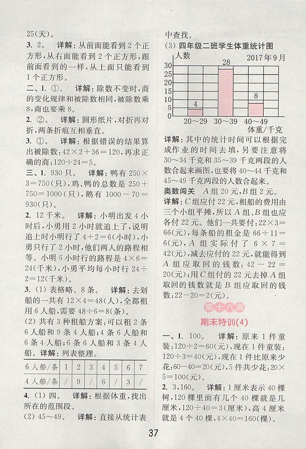 2017年通城學典小學數(shù)學提優(yōu)能手四年級上冊蘇教版 參考答案第36頁