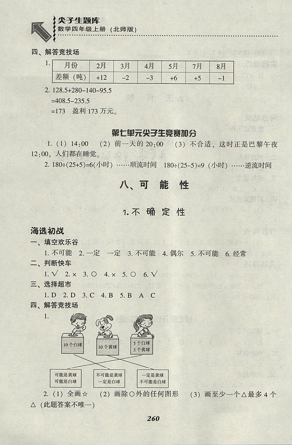 2017年尖子生題庫四年級數(shù)學(xué)上冊北師大版 參考答案第35頁