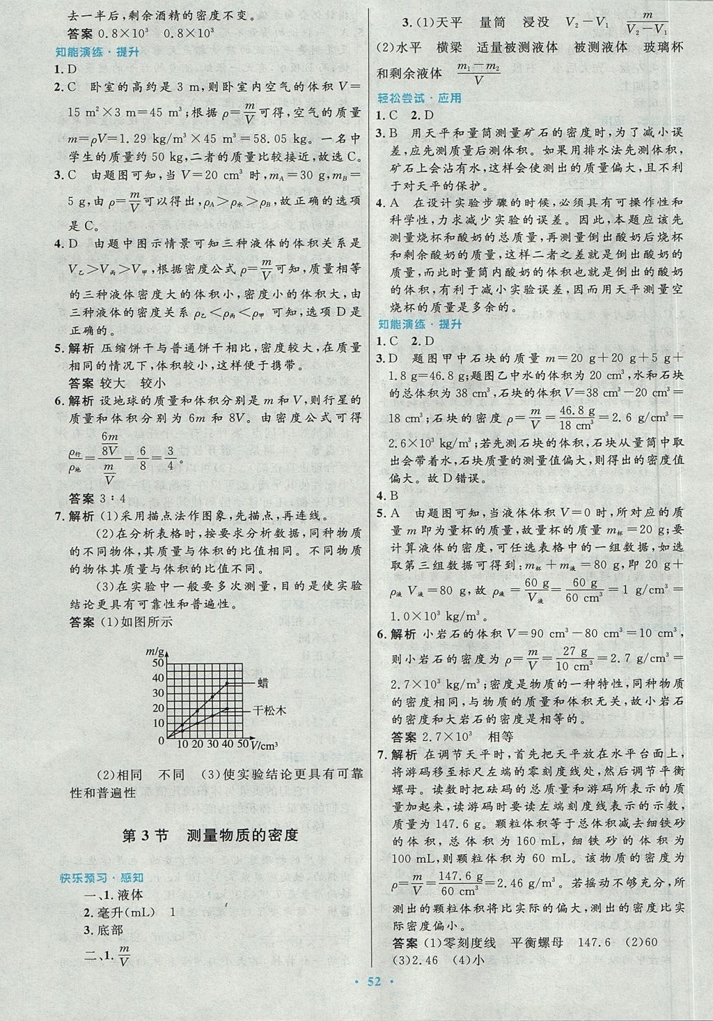 2017年初中同步測控優(yōu)化設(shè)計八年級物理上冊人教版 參考答案第24頁