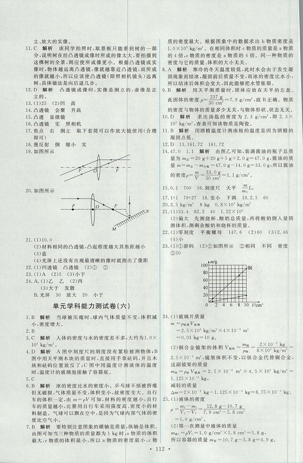 2017年能力培养与测试八年级物理上册人教版 参考答案第22页