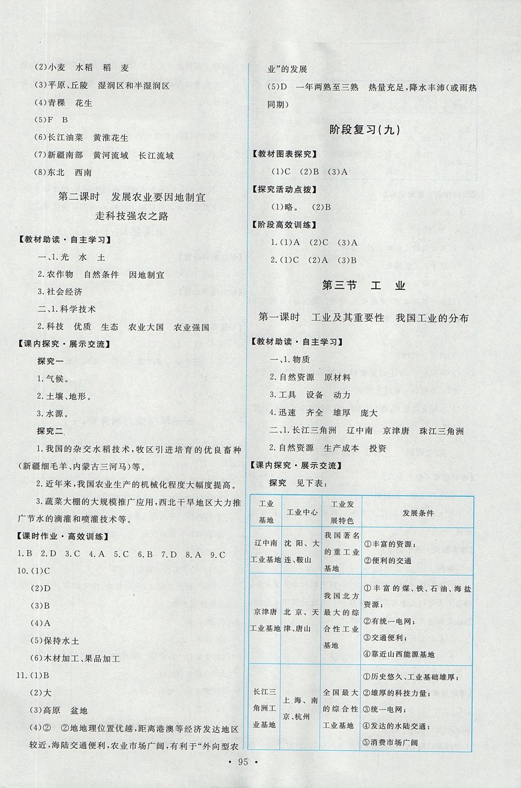 2017年能力培養(yǎng)與測(cè)試八年級(jí)地理上冊(cè)人教版 參考答案第13頁(yè)