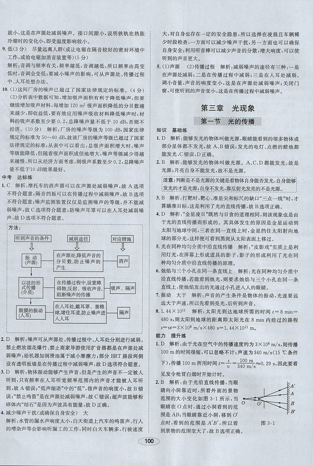 2017年中學(xué)教材全練八年級物理上冊魯科版五四制專用 參考答案第12頁