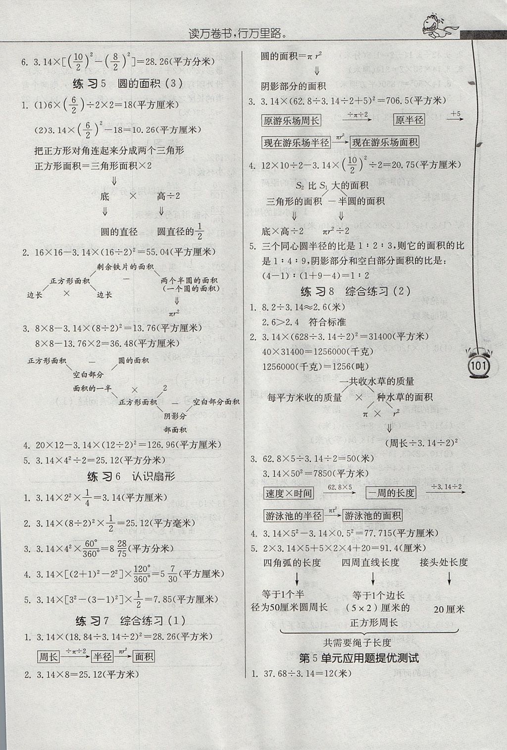 2017年春雨教育小學(xué)數(shù)學(xué)應(yīng)用題解題高手六年級上冊人教版 參考答案第17頁