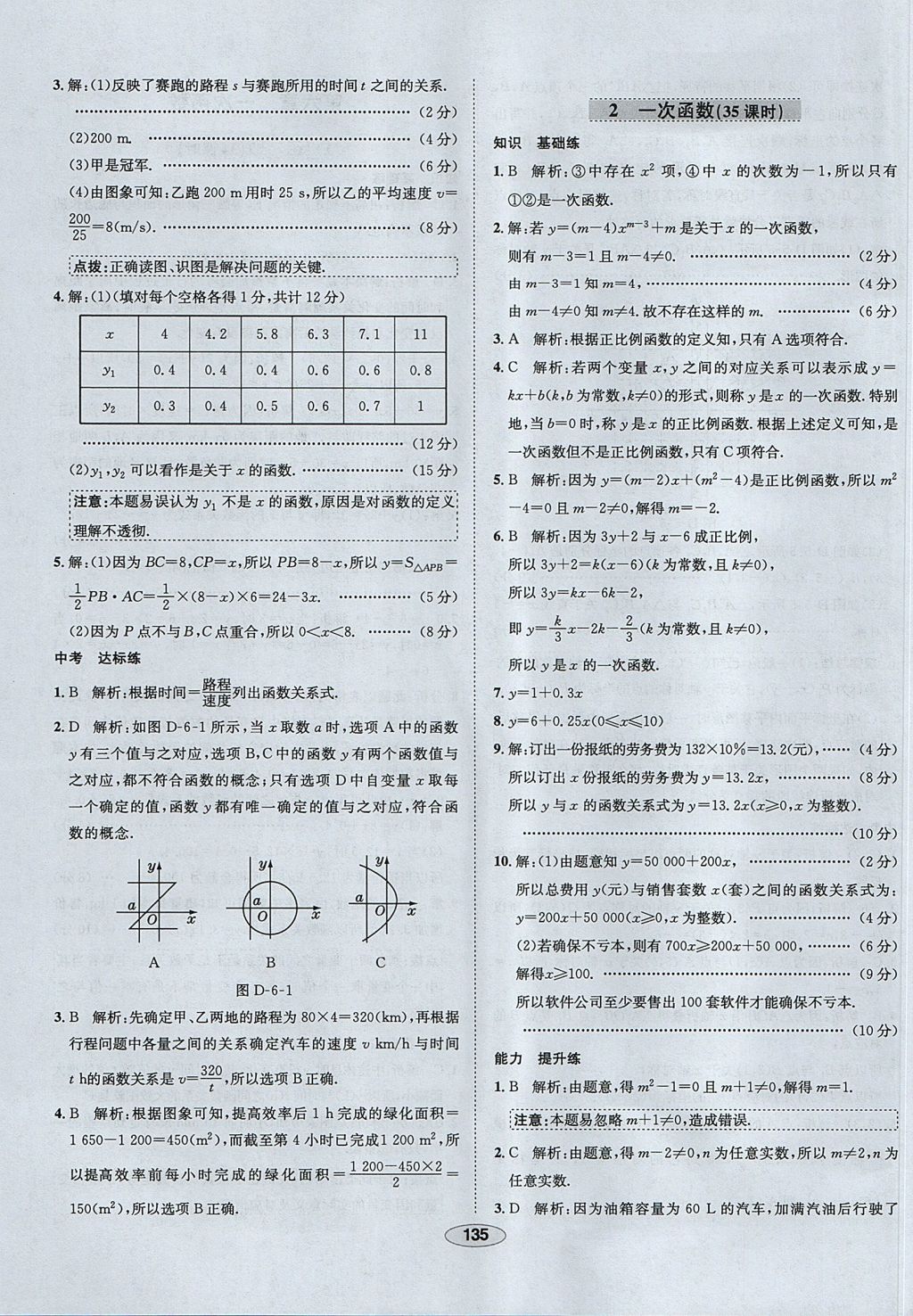 2017年中学教材全练七年级数学上册鲁教版五四制 参考答案第35页